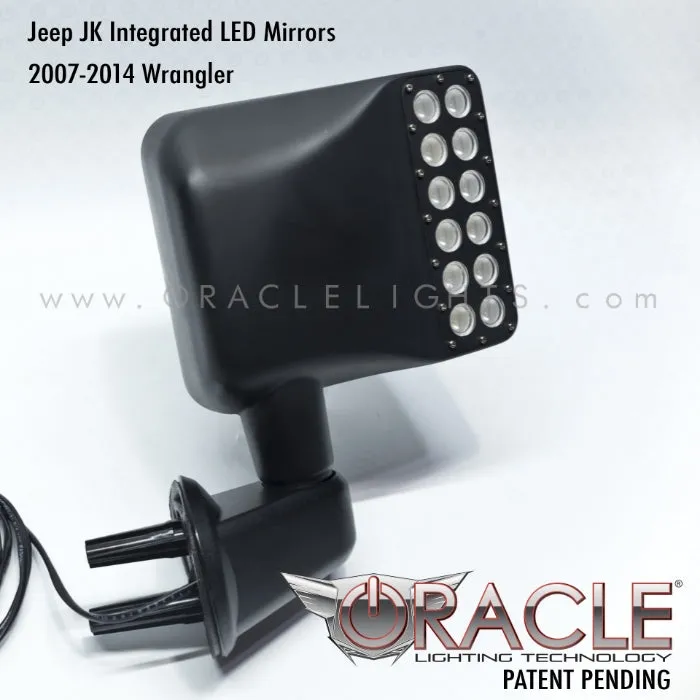 ORACLE Jeep Wrangler JK LED Off-Road Side Mirrors