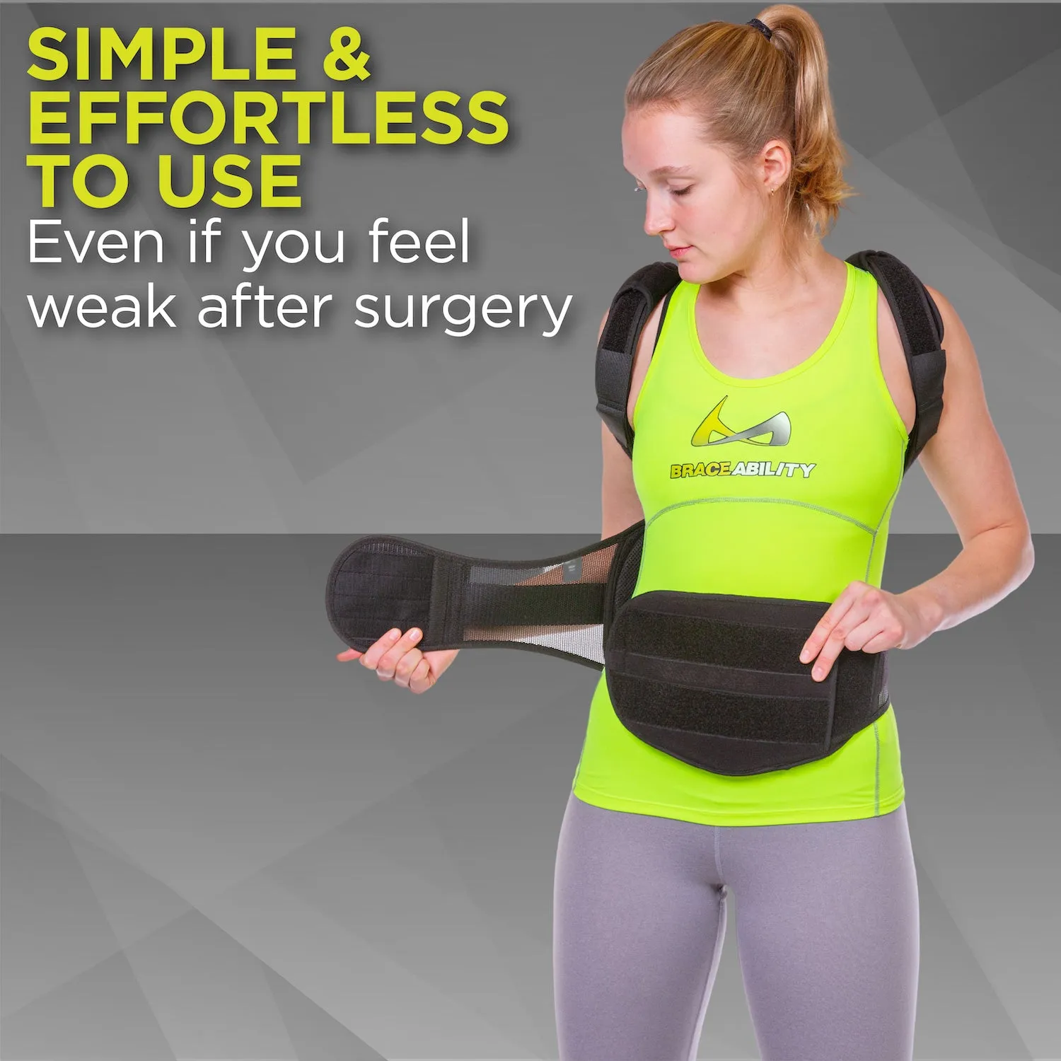 Postural Extension Back Brace Vest for Kyphosis, Lordosis & Mild Scoliosis