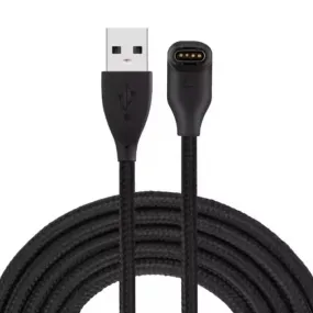 Premium Nylon Braided Right Angle Charging Cable for Garmin Smart Watches