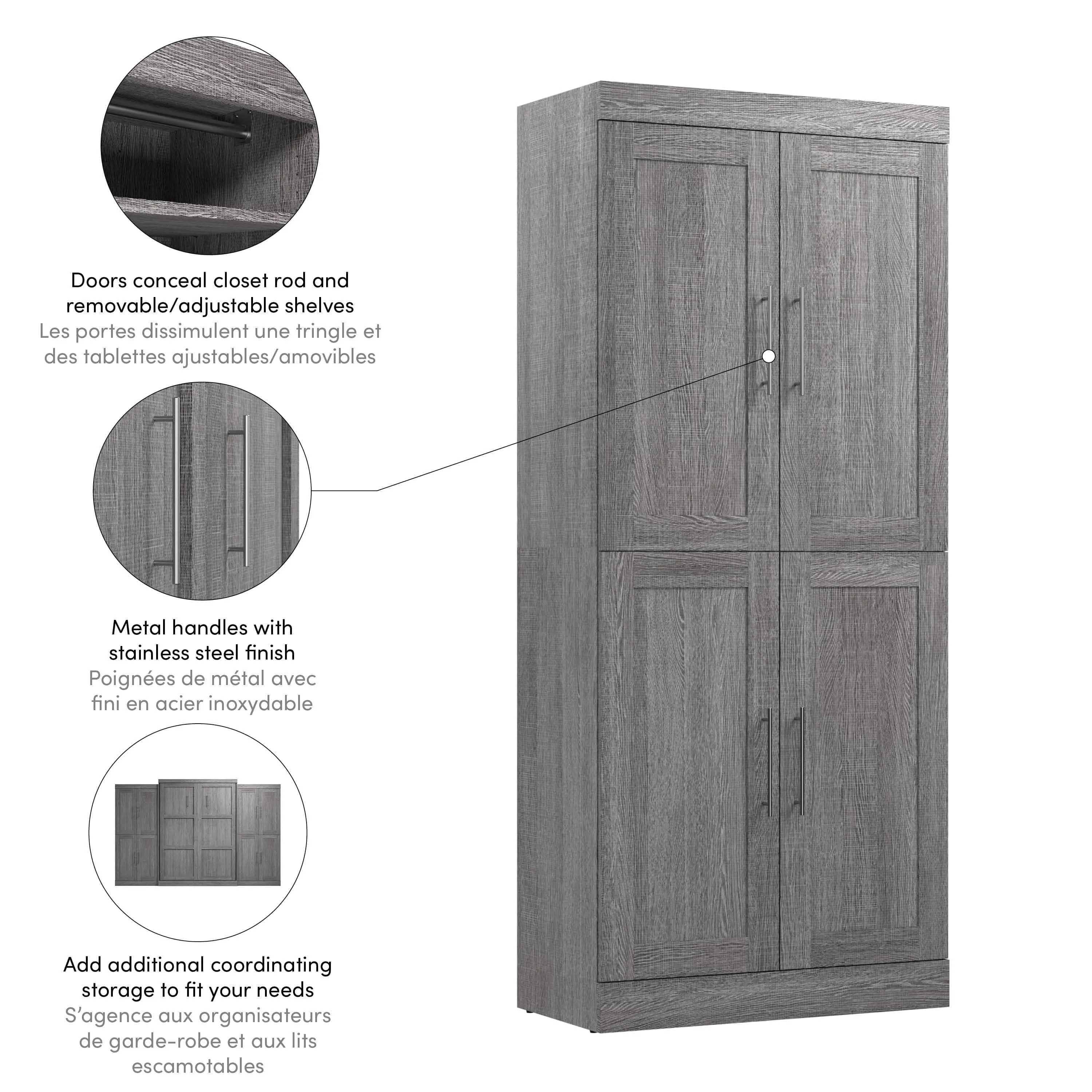 Pur 36W Closet Storage Cabinet - Available in 5 Colours