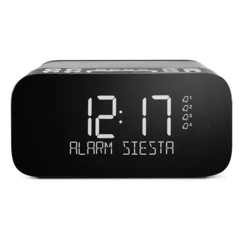 Pure Siesta S6 Premium Dab Dab  FM Bluetooth Clock Radio Graphite