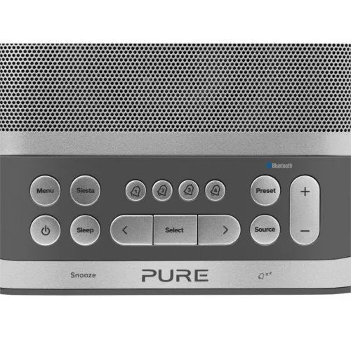 Pure Siesta S6 Premium Dab Dab  FM Bluetooth Clock Radio Graphite