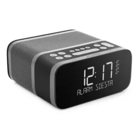 Pure Siesta S6 Premium Dab Dab  FM Bluetooth Clock Radio Graphite