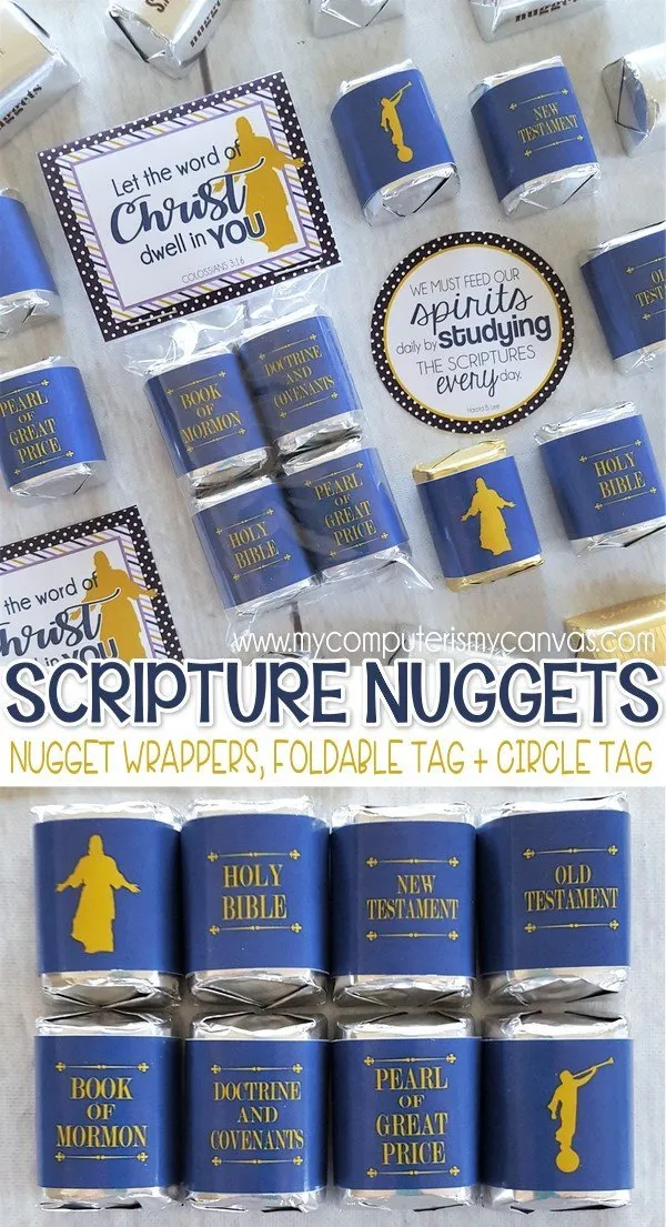 Scripture Nugget Wrappers {Standard Works} PRINTABLE