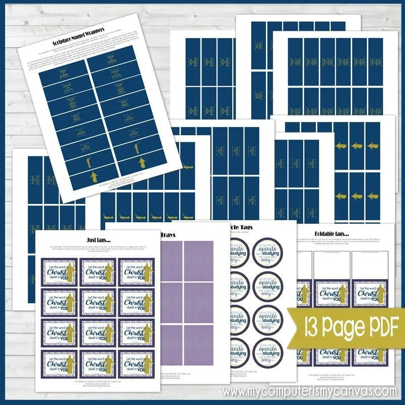 Scripture Nugget Wrappers {Standard Works} PRINTABLE