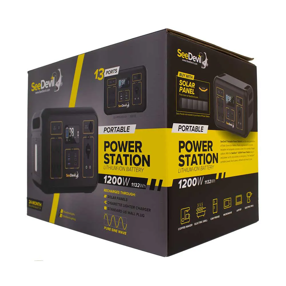 SeeDevil 1200W Portable Power Station | 1132Wh (SD-PPS1200-G1)