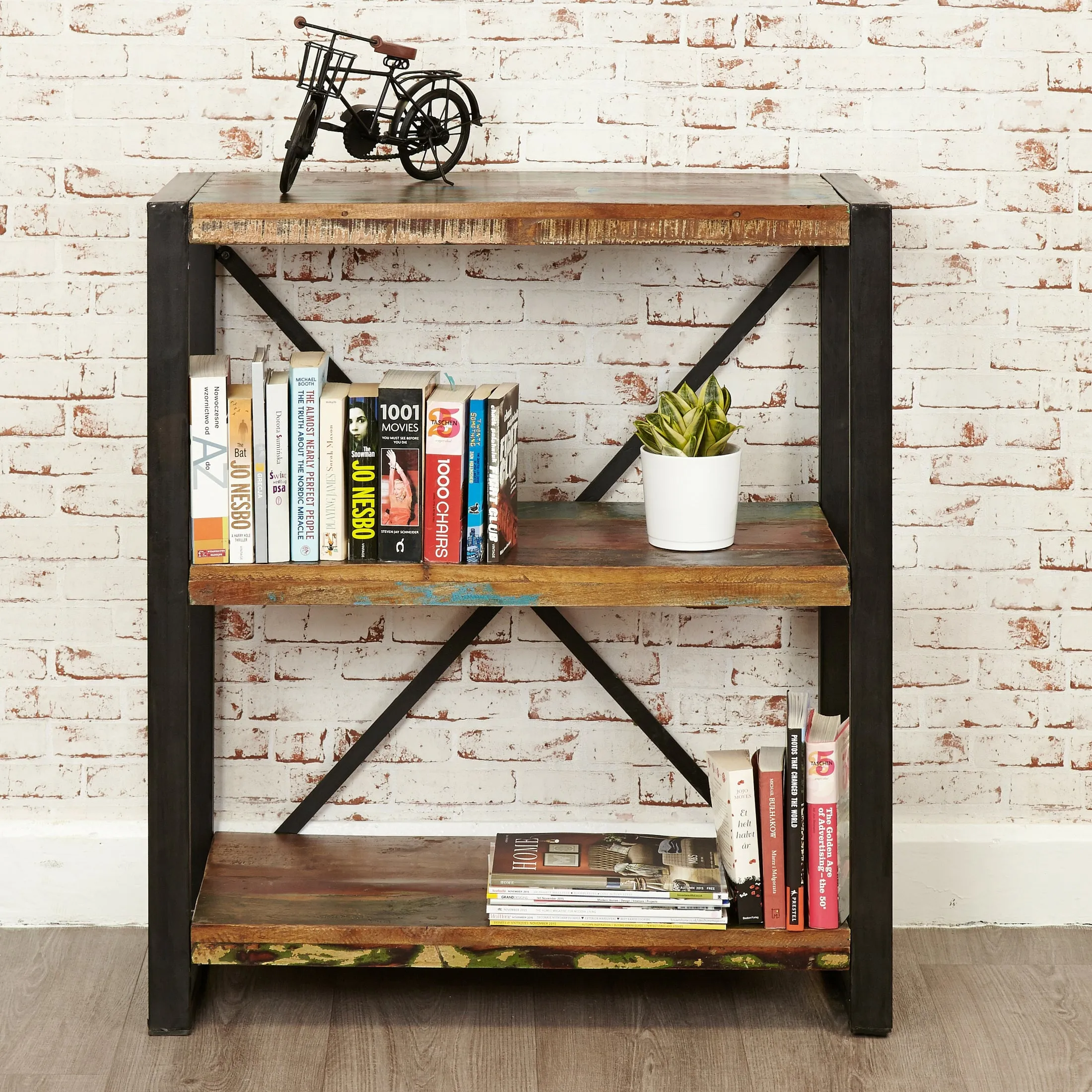 Shoreditch Low Bookcase Shelving Unit