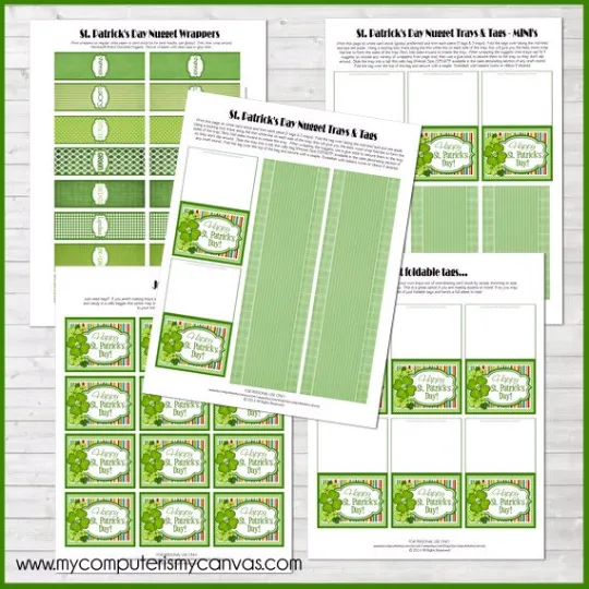 St. Patrick's Day Nugget Wrappers - PRINTABLE