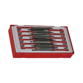 Teng Tools 12 Piece Hand, Round, Knife, Square, Oval, Feather, Flat Needle File Set - TTNF12