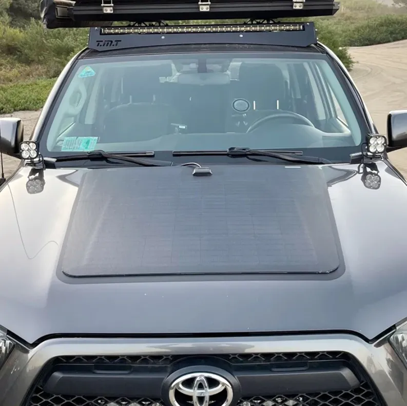 Toyota 4Runner 4th&5th Gen (2003-2024) Lensun 100W 12V Hood Flexible Solar Panel