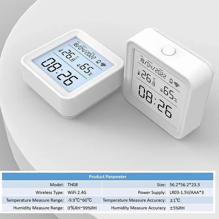 WIFI Temperature Humidity Sensor GHomeSmart® ST9